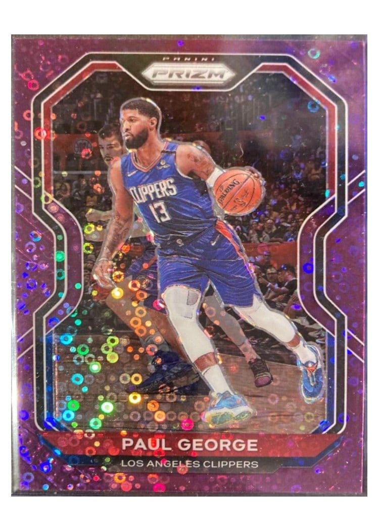 2020-21 Panini Prizm Base Set Paul George #14 card