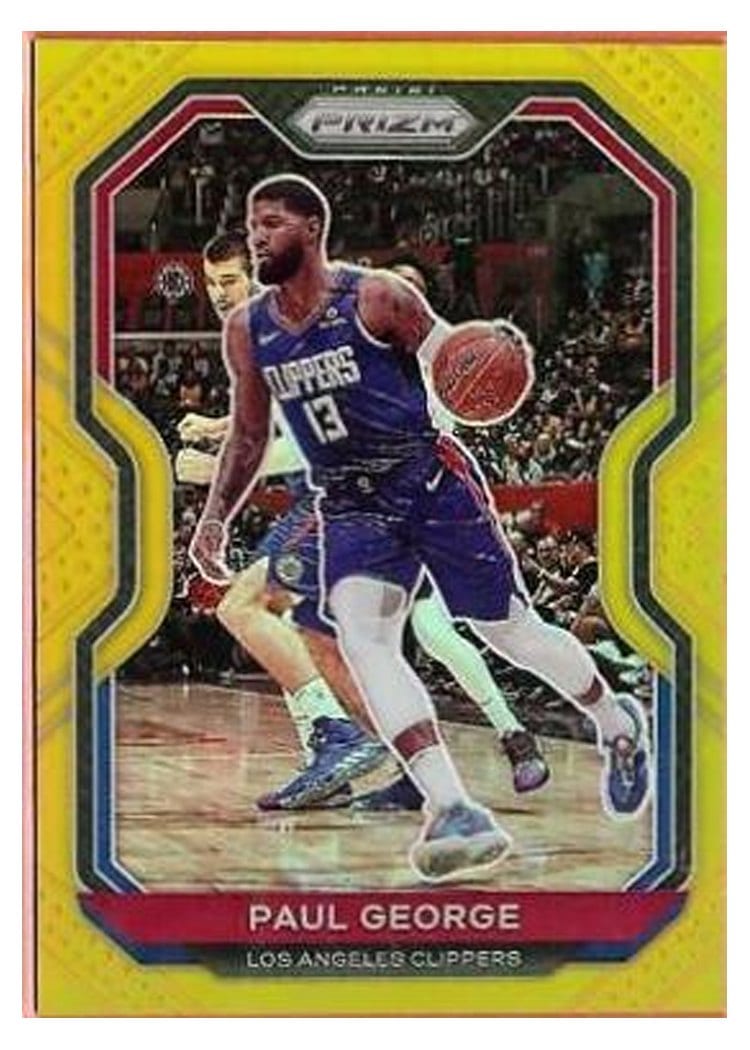 2020-21 Panini Prizm Base Set Paul George #14 card