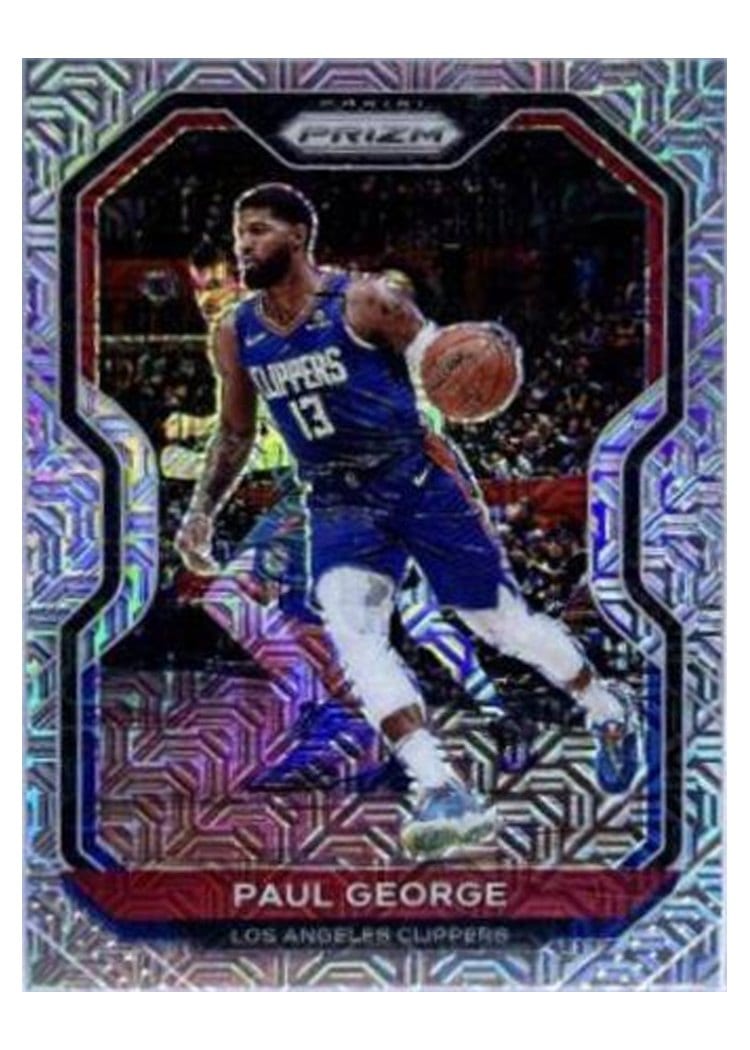 2020-21 Panini Prizm Base Set Paul George #14 card