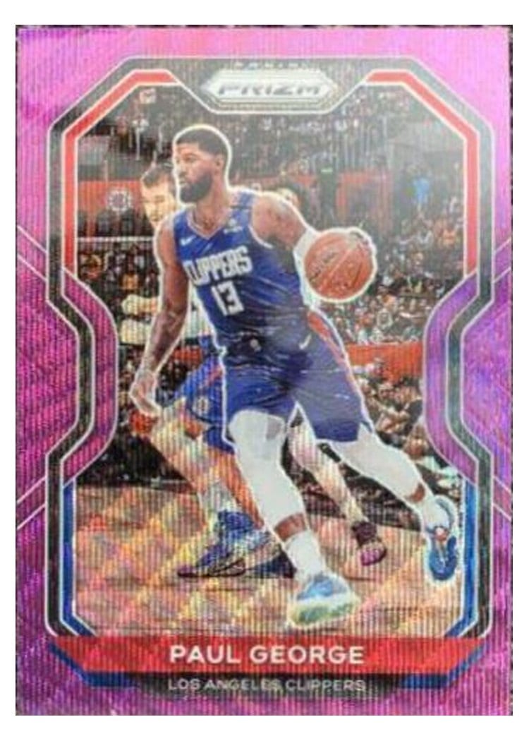 2020-21 Panini Prizm Base Set Paul George #14 card
