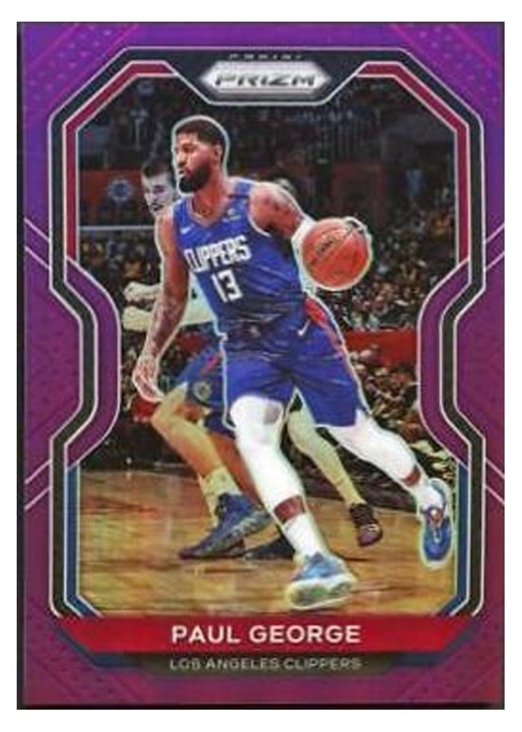 2020-21 Panini Prizm Base Set Paul George #14 card