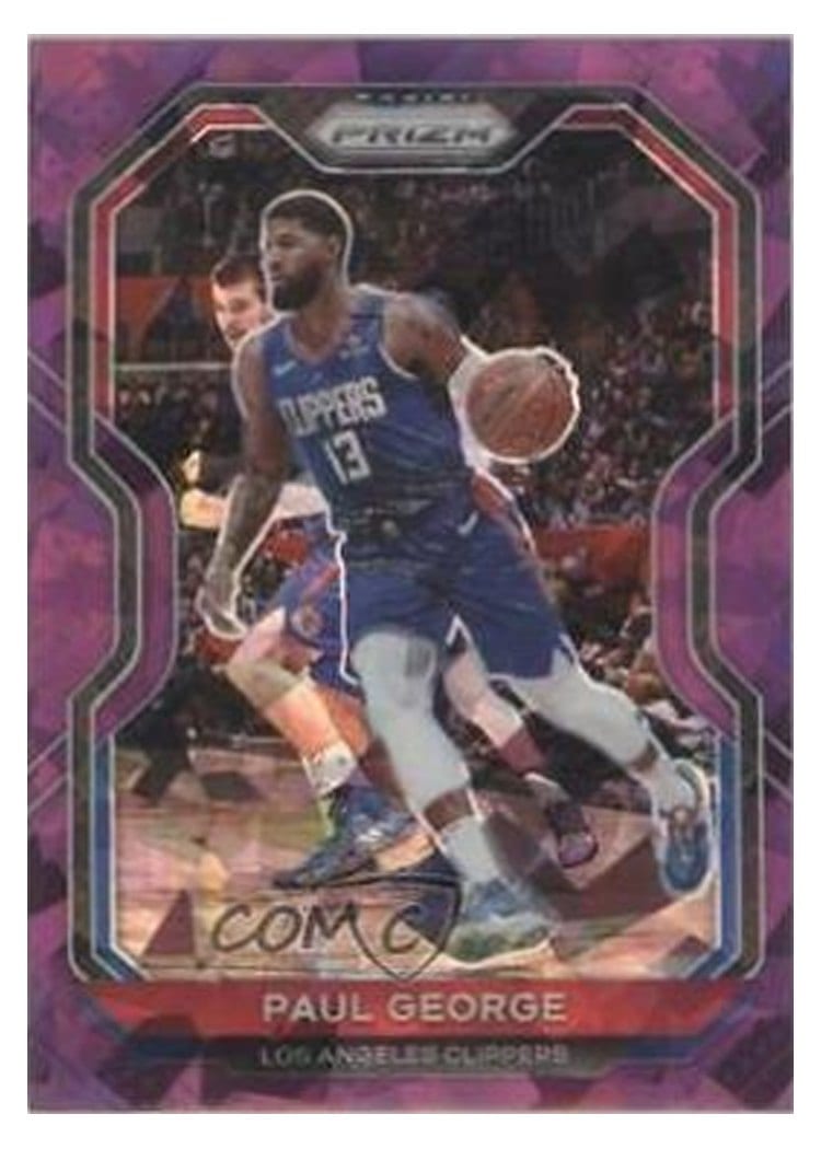 2020-21 Panini Prizm Base Set Paul George #14 card