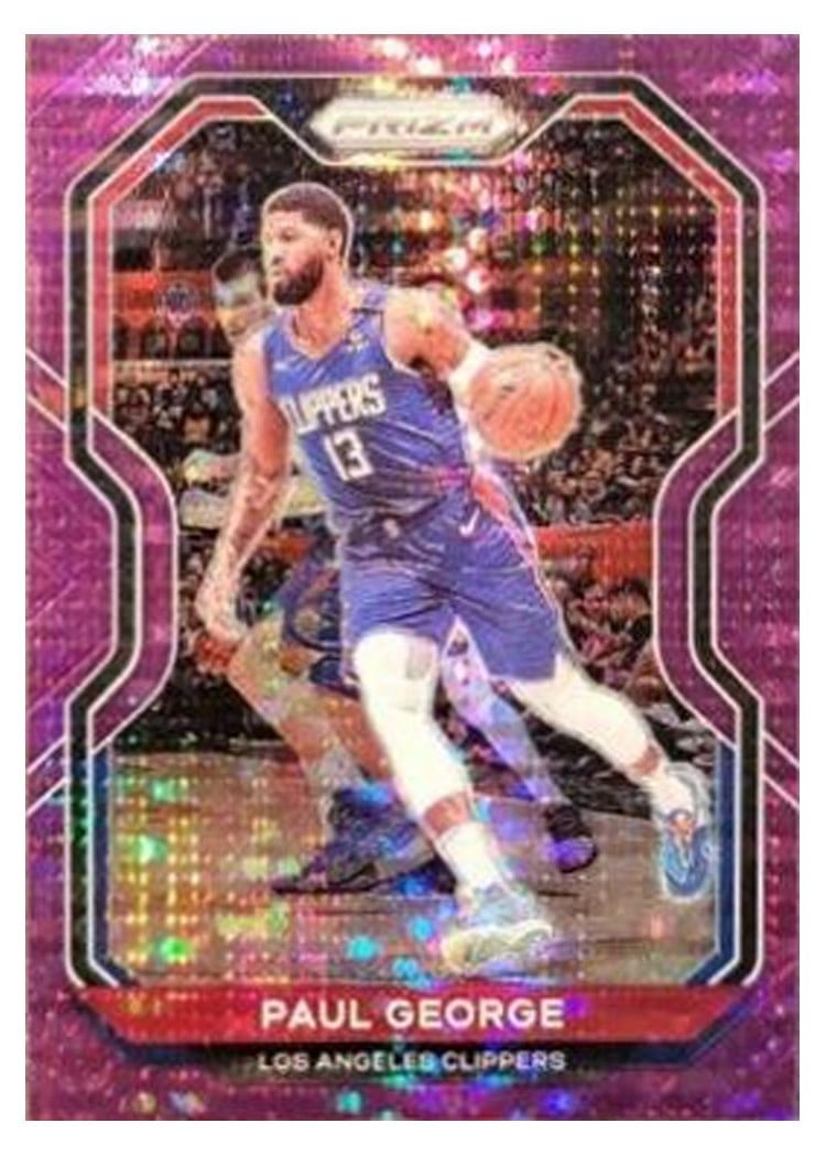 2020-21 Panini Prizm Base Set Paul George #14 card