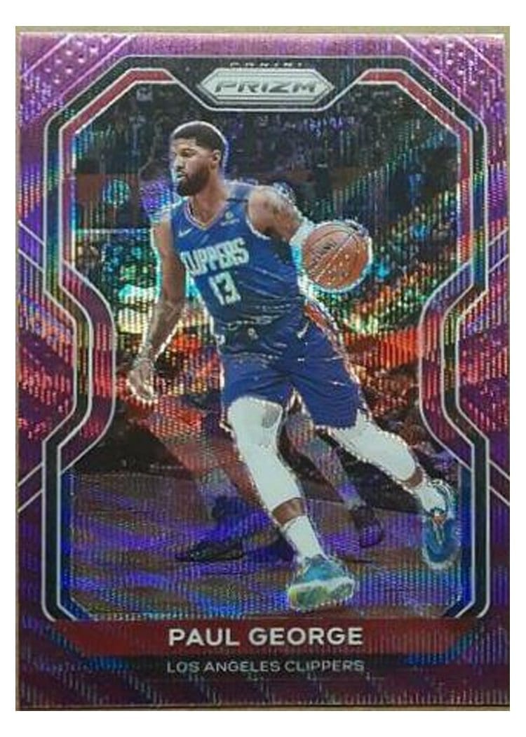 2020-21 Panini Prizm Base Set Paul George #14 card