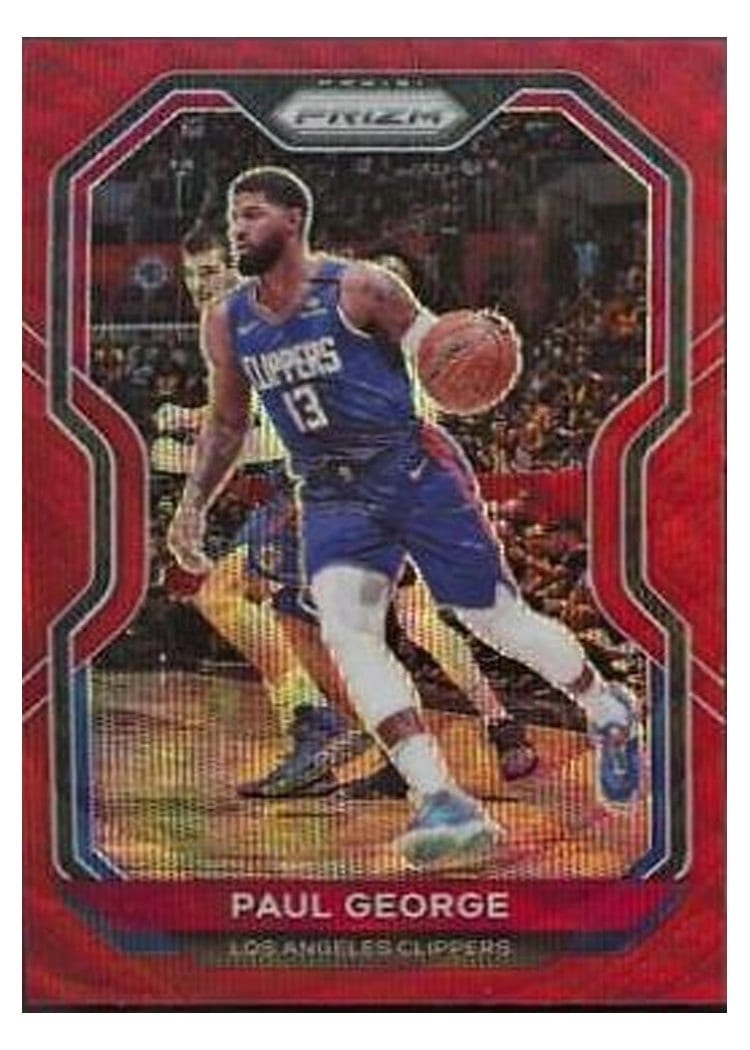 2020-21 Panini Prizm Base Set Paul George #14 card