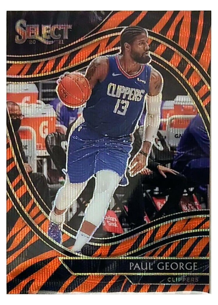 2020-21 Panini Select Base Set Paul George #156 card