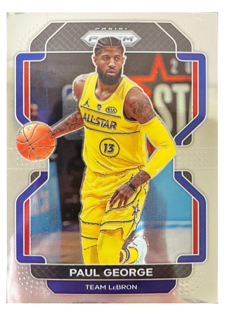 2021-22 Panini Prizm Base Set Paul George Hobby Variation #220 card