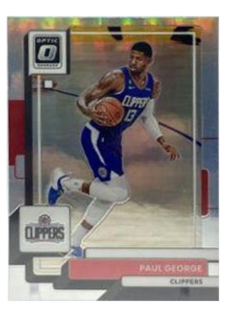 2022-23 Donruss Optic Base Set Paul George Holo #110 card