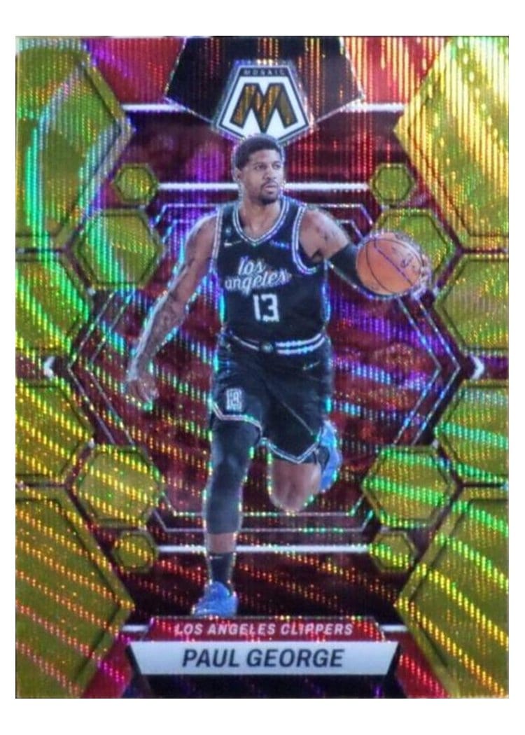 2022-23 Panini Mosaic Base Set Paul George #18 card