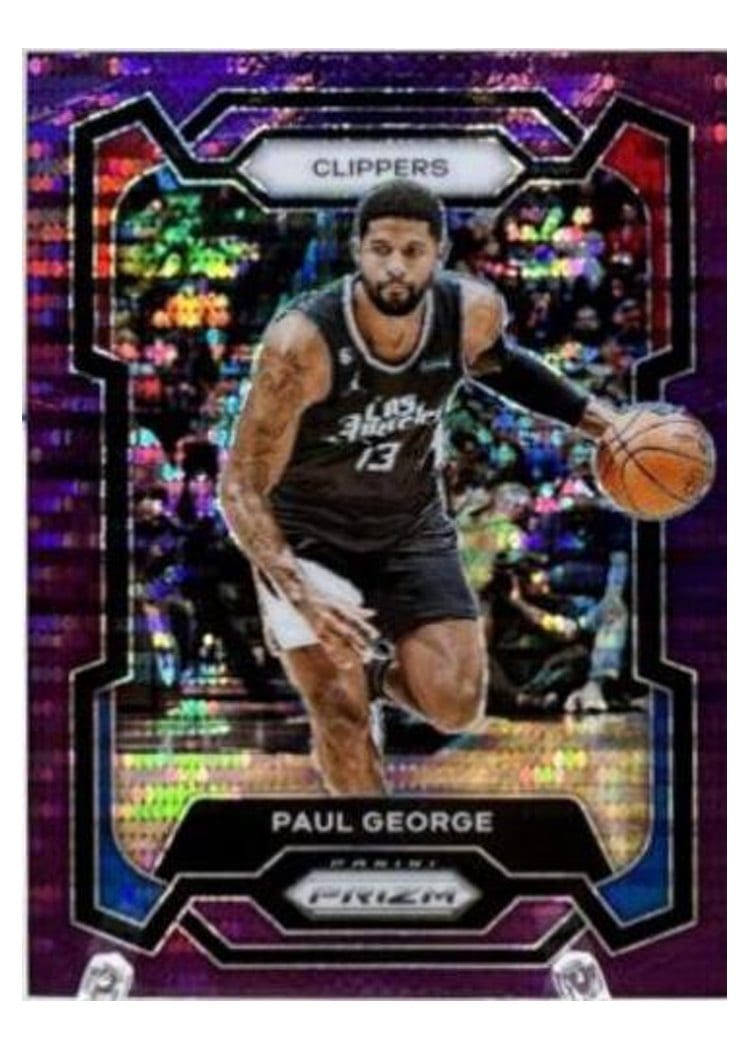 2023-24 Panini Prizm Base Set Paul George #101 card