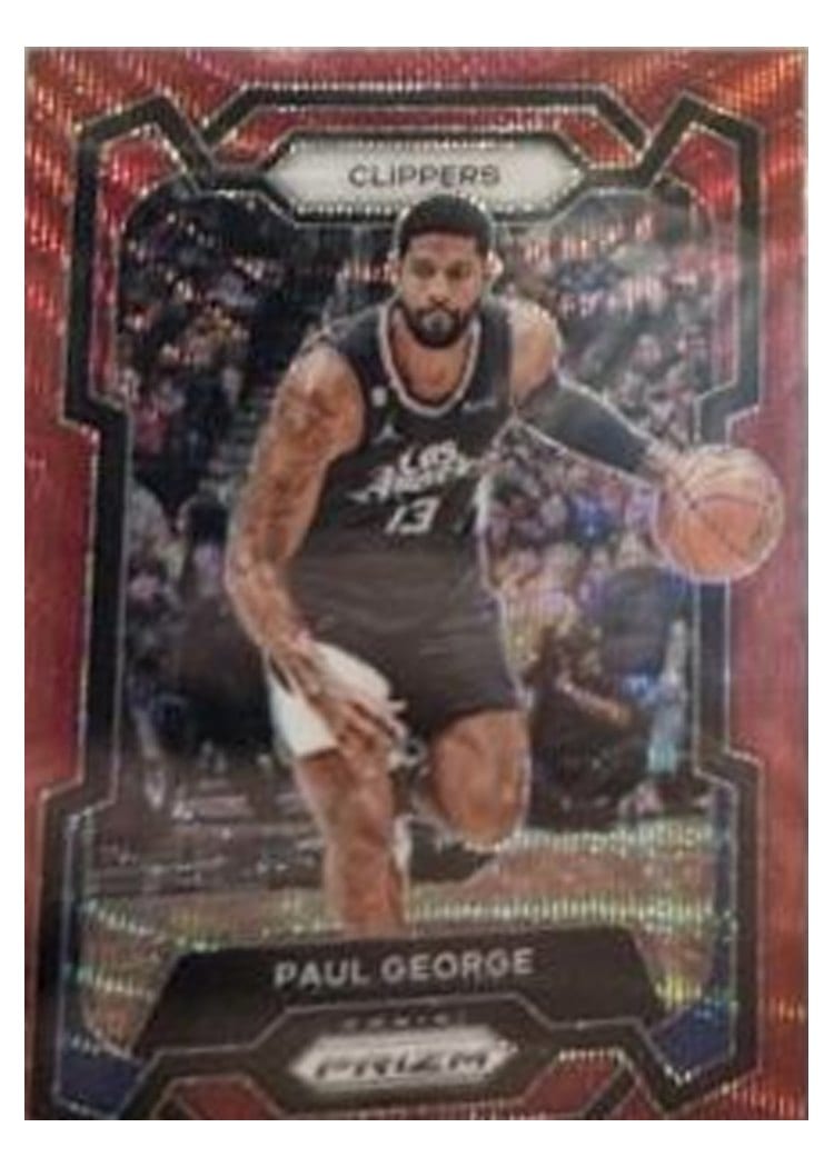 2023-24 Panini Prizm Base Set Paul George #101 card