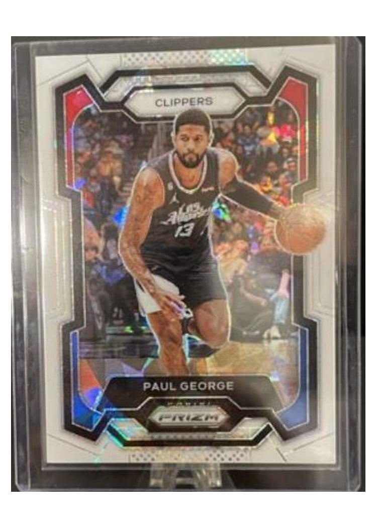 2023-24 Panini Prizm Base Set Paul George #101 card