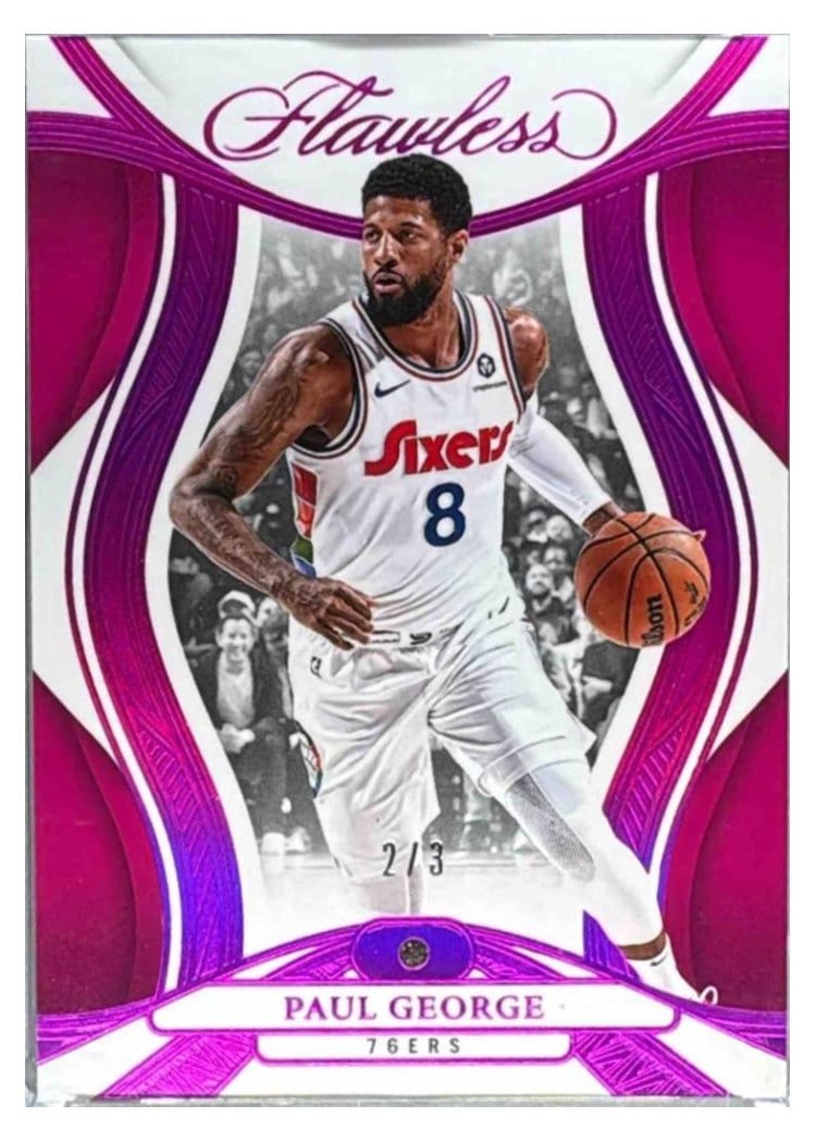 2024-25 Panini Flawless Base Gems Paul George #45 card