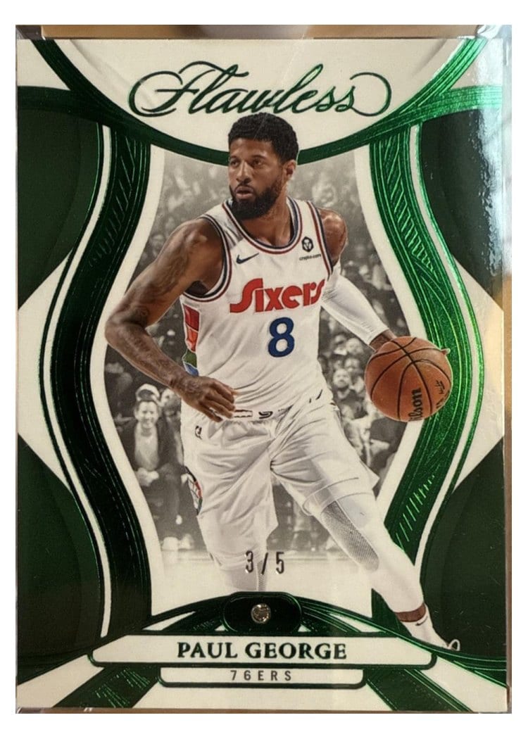2024-25 Panini Flawless Base Gems Paul George #45 card