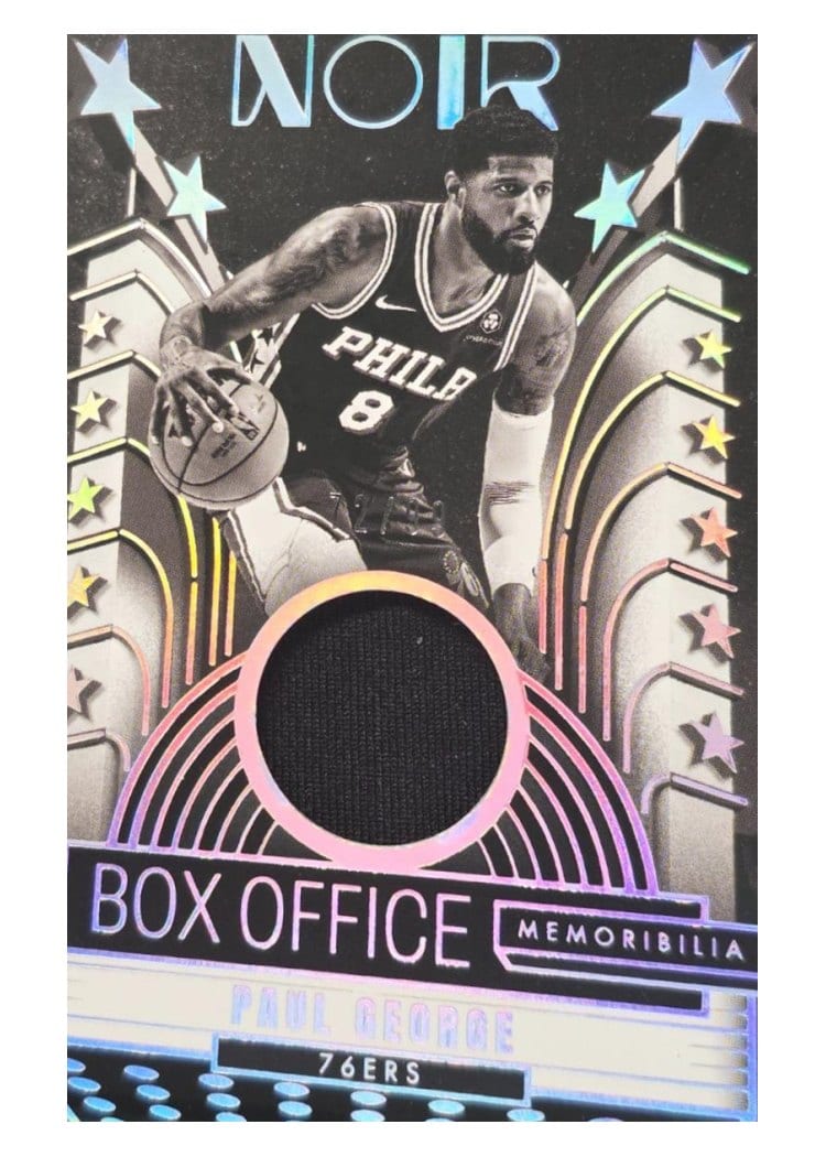 2024-25 Panini Noir Box Office Memorabilia Set Paul George #25 card