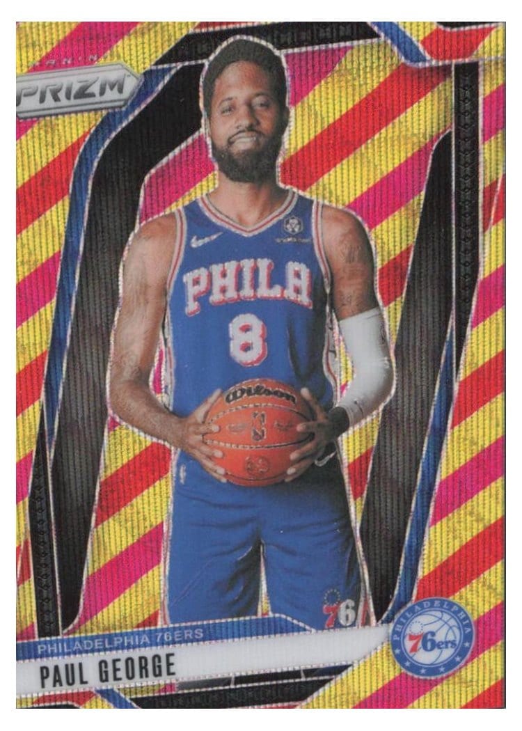 2024-25 Panini Prizm Base Set Paul George #50 card