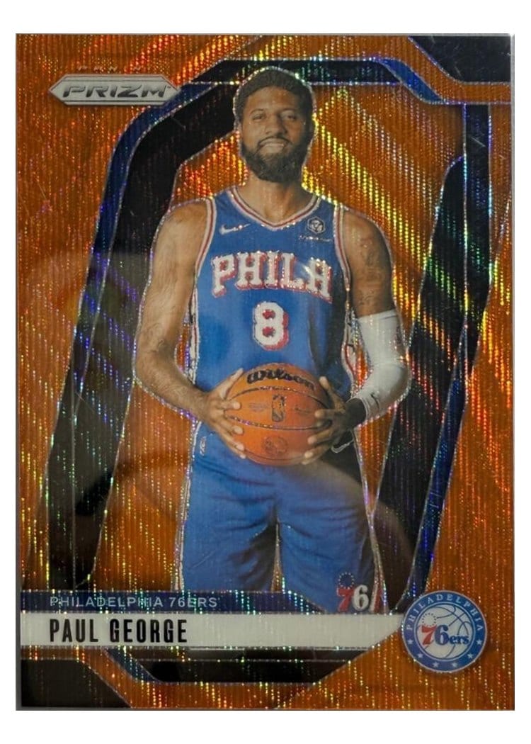 2024-25 Panini Prizm Base Set Paul George #50 card