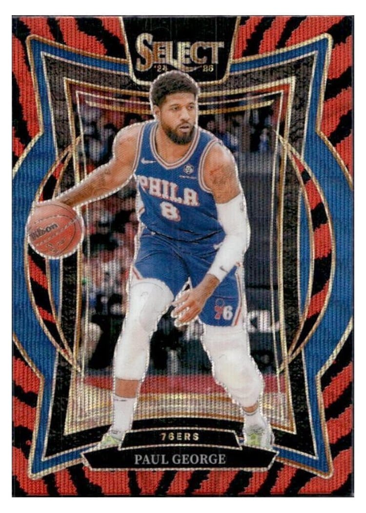 2024-25 Panini Select Base Set Paul George #37 card