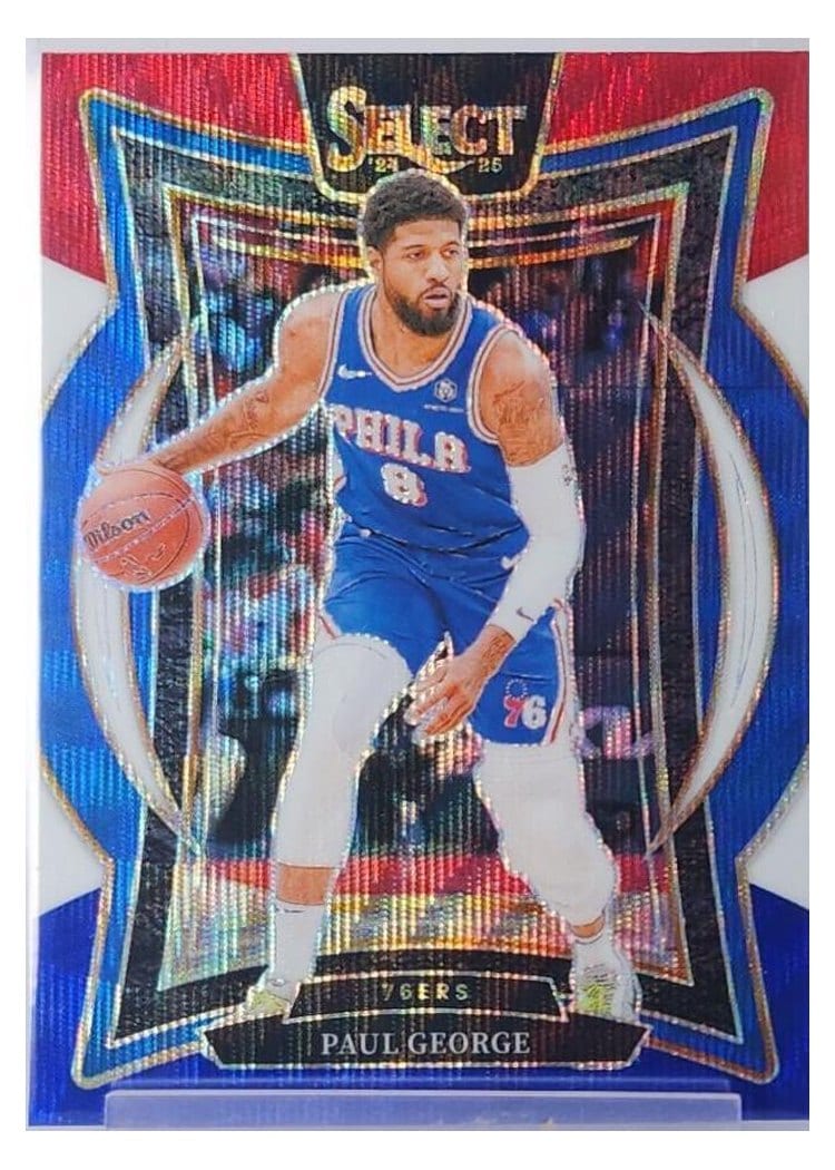2024-25 Panini Select Base Set Paul George #37 card