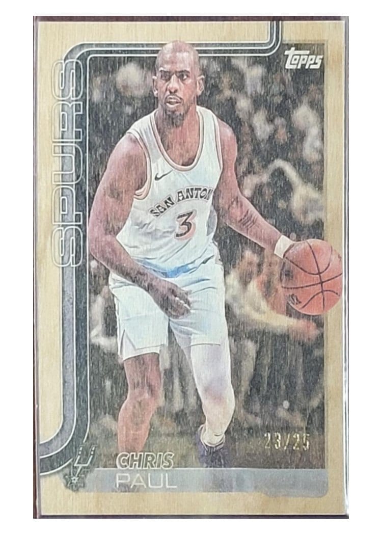 2025-26 Topps Base Set Paul George Wood #23 card