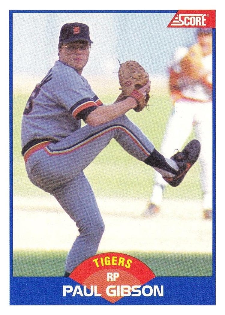1989 Score Paul Gibson Fixed #595 card