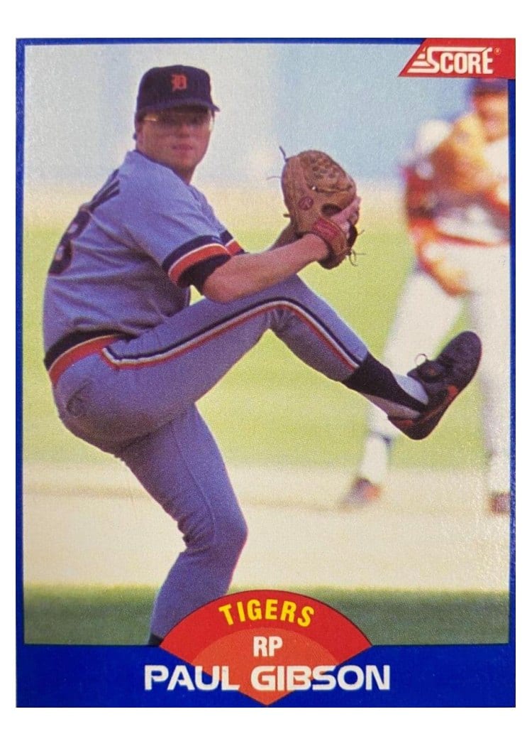 1989 Score Paul Gibson #595 card
