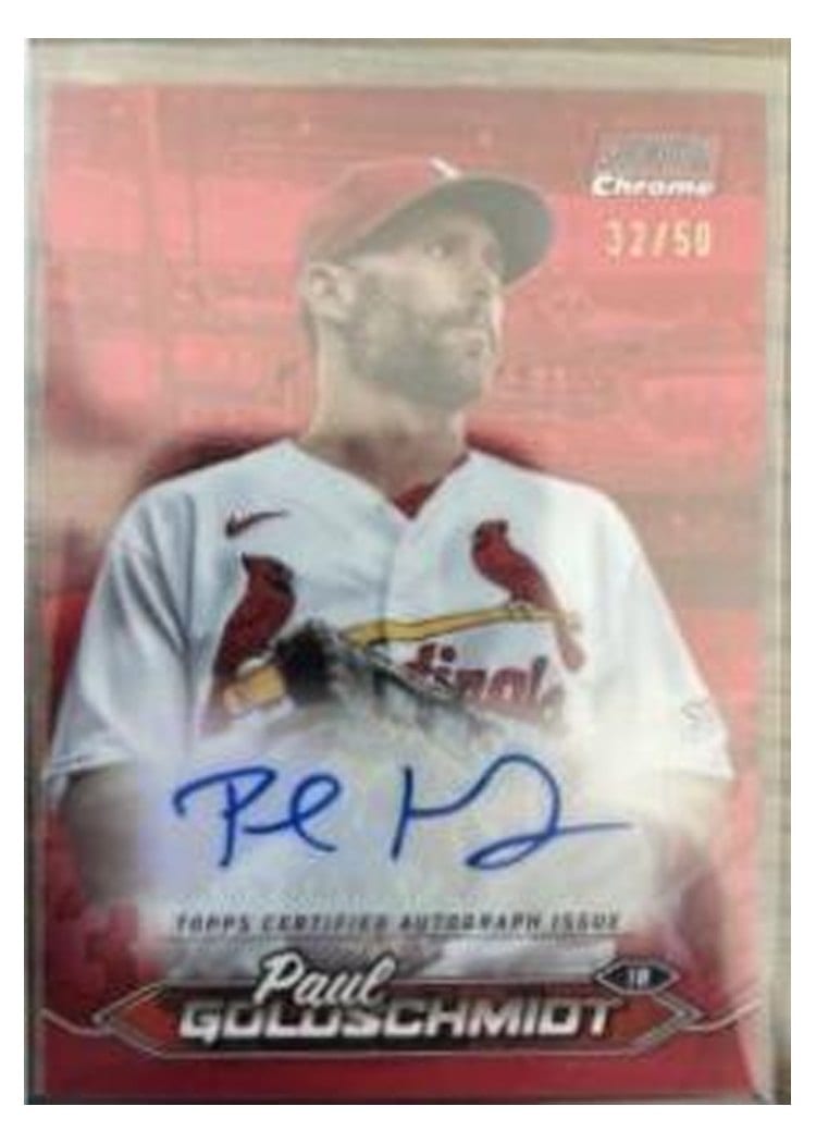 2024 Stadium Club Chrome Autographs Paul Goldschmidt #SCCA-PG card