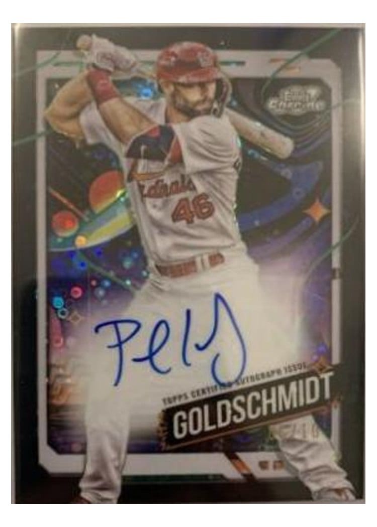2024 Topps Cosmic Chrome Autographs Paul Goldschmidt #CCA-PG card
