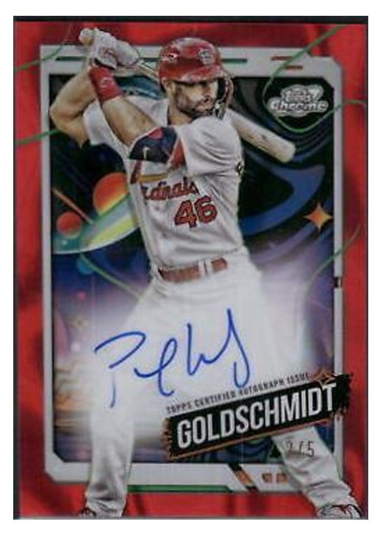 2024 Topps Cosmic Chrome Autographs Paul Goldschmidt #CCA-PG card