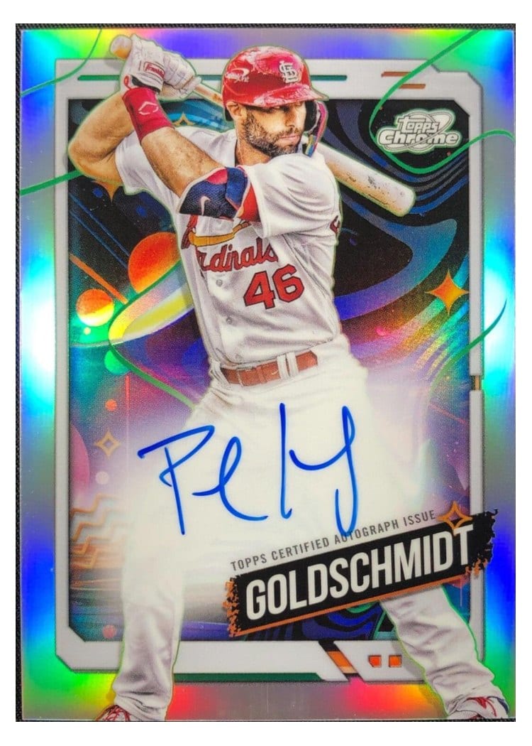 2024 Topps Cosmic Chrome Autographs Paul Goldschmidt #CCA-PG card