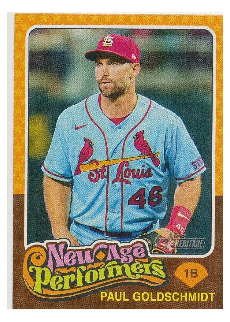 2024 Topps Heritage Mini New Age Performers Paul Goldschmidt #NAP-12 card