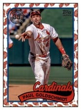 2024 Topps Japan Edition 1989 Topps Japan Koi/Goldfish Paul Goldschmidt #89J-23 card