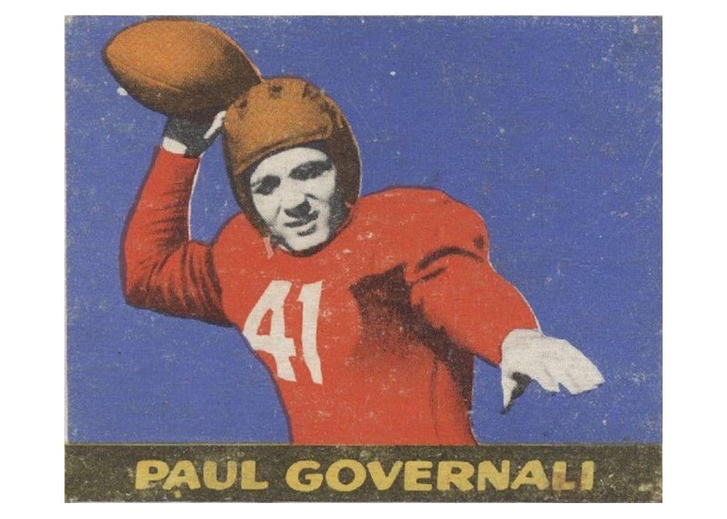 1948 Leaf Paul Governali #30 card