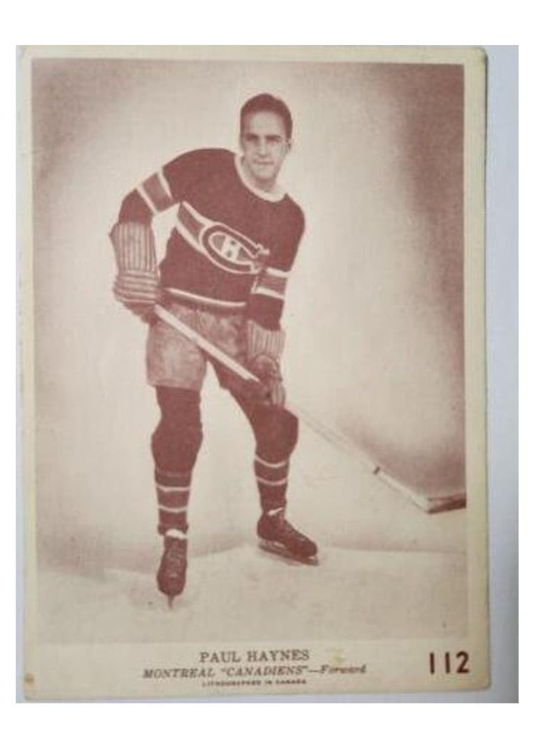 1940 O-Pee-Chee V301-2 Paul Haynes #112 card