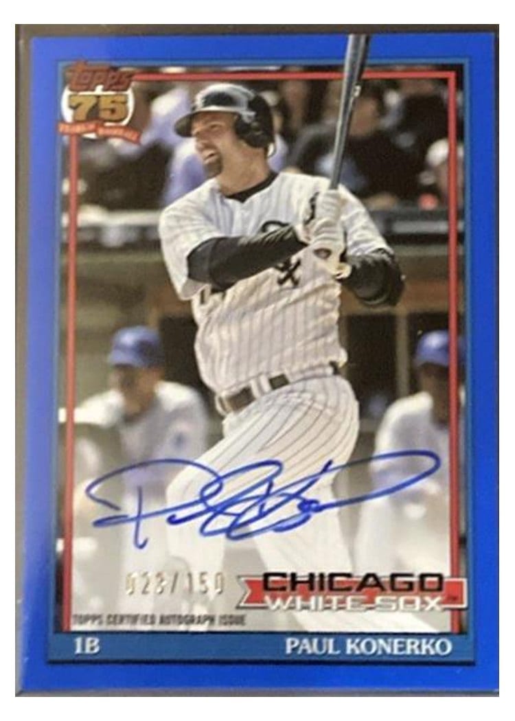 2026 Topps 1991 Topps Autographs Paul Konerko #91A-PK card