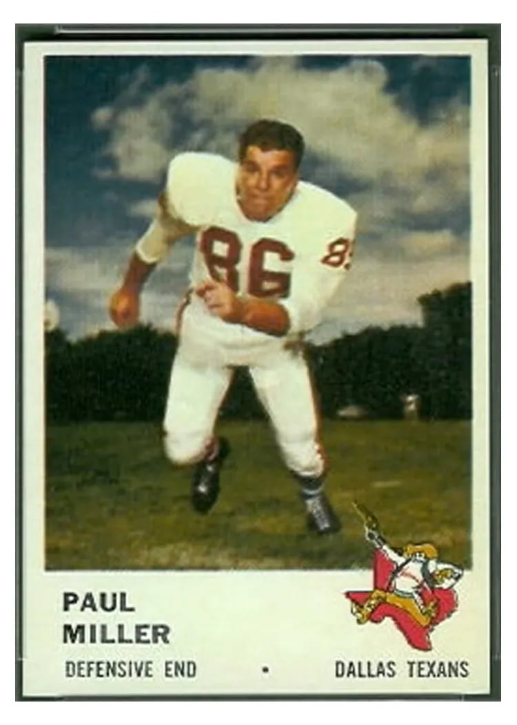 1961 Fleer Paul Miller #209 card