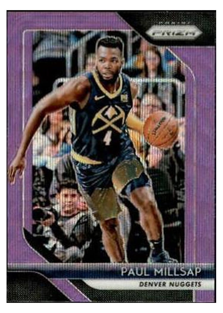 2018-19 Panini Prizm Base Set Paul Millsap #82 card