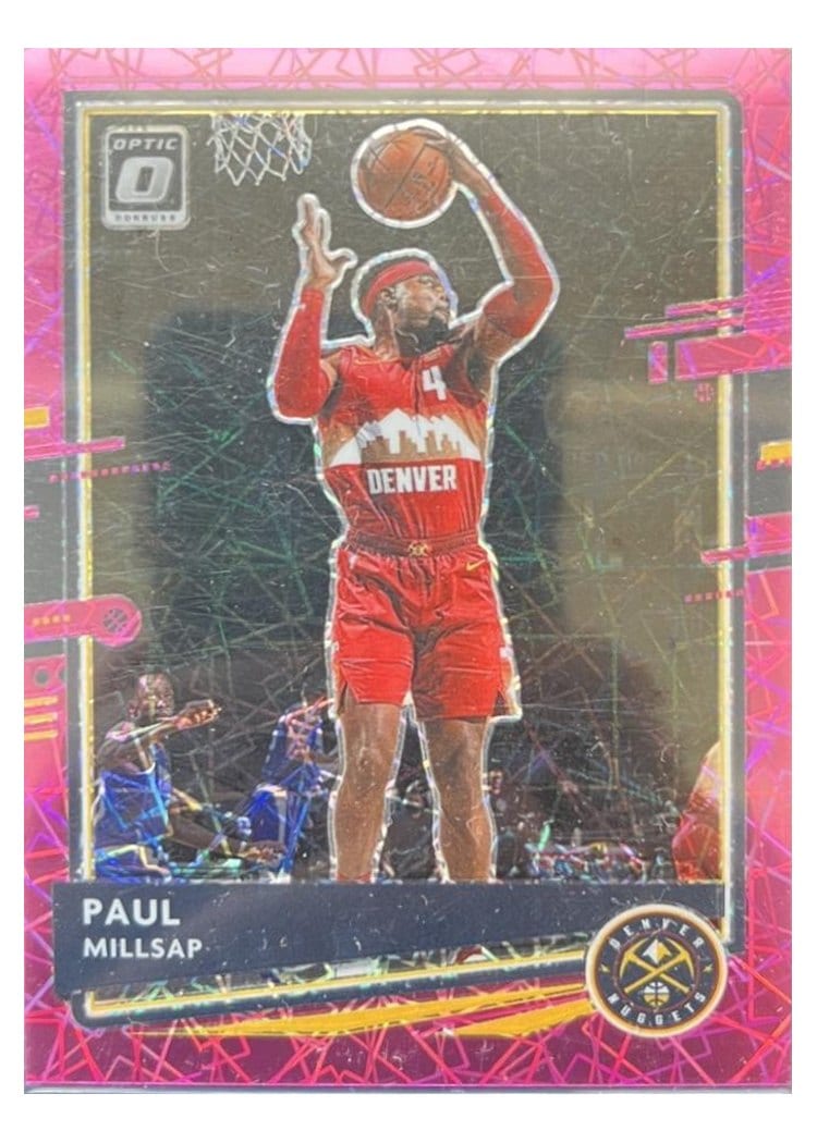 2020-21 Donruss Optic Base Set Paul Millsap Pink Velocity #109 card