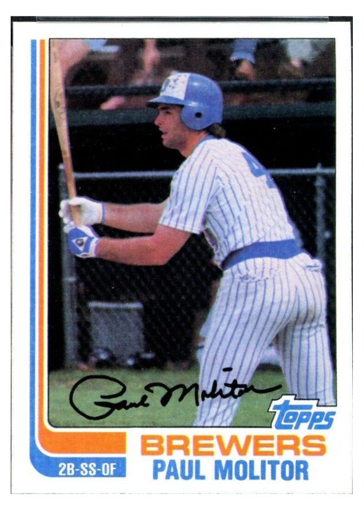 1982 Topps Paul Molitor #195 card
