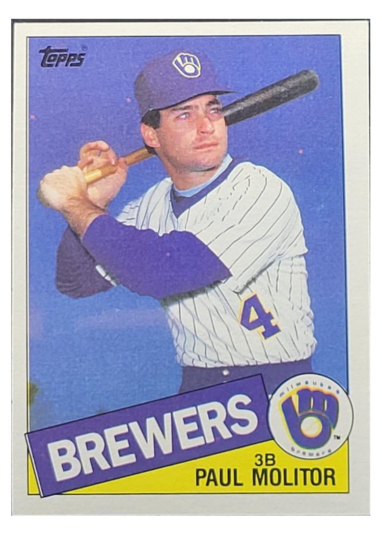 1985 Topps Paul Molitor #522 card