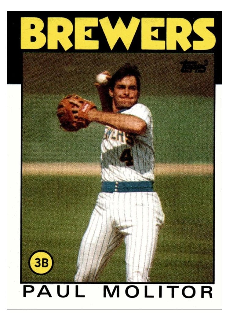 1986 Topps Paul Molitor #267 card