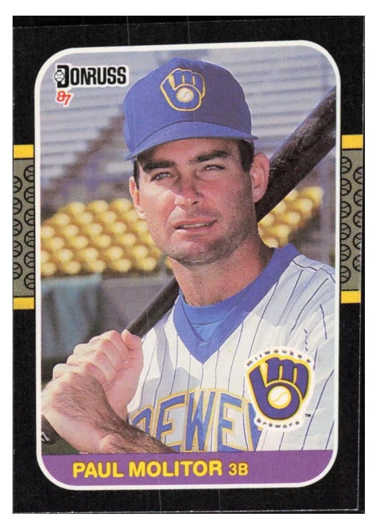 1987 Donruss Paul Molitor #117 card