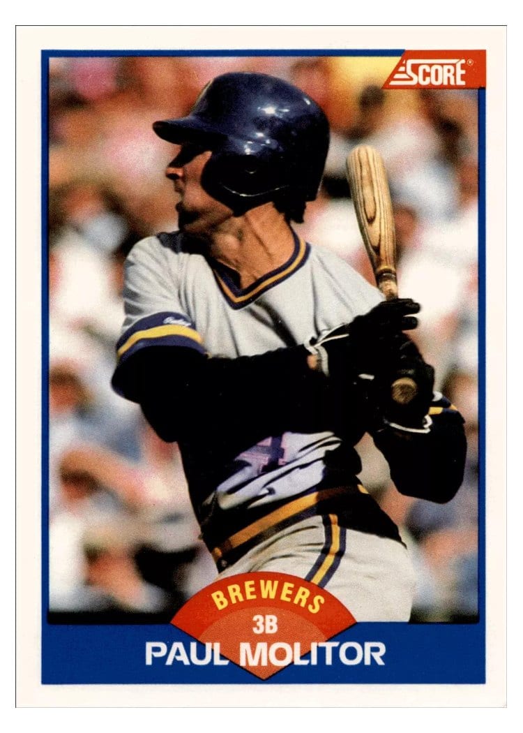 1989 Score Paul Molitor #565 card