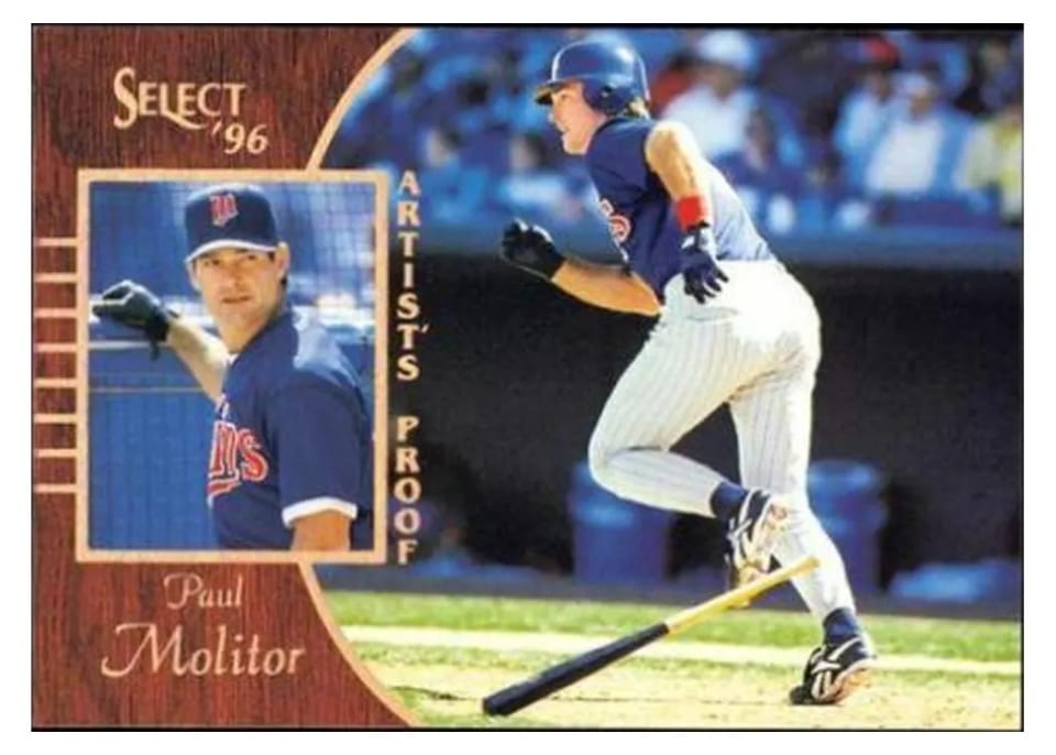 1996 Select Paul Molitor #110 card
