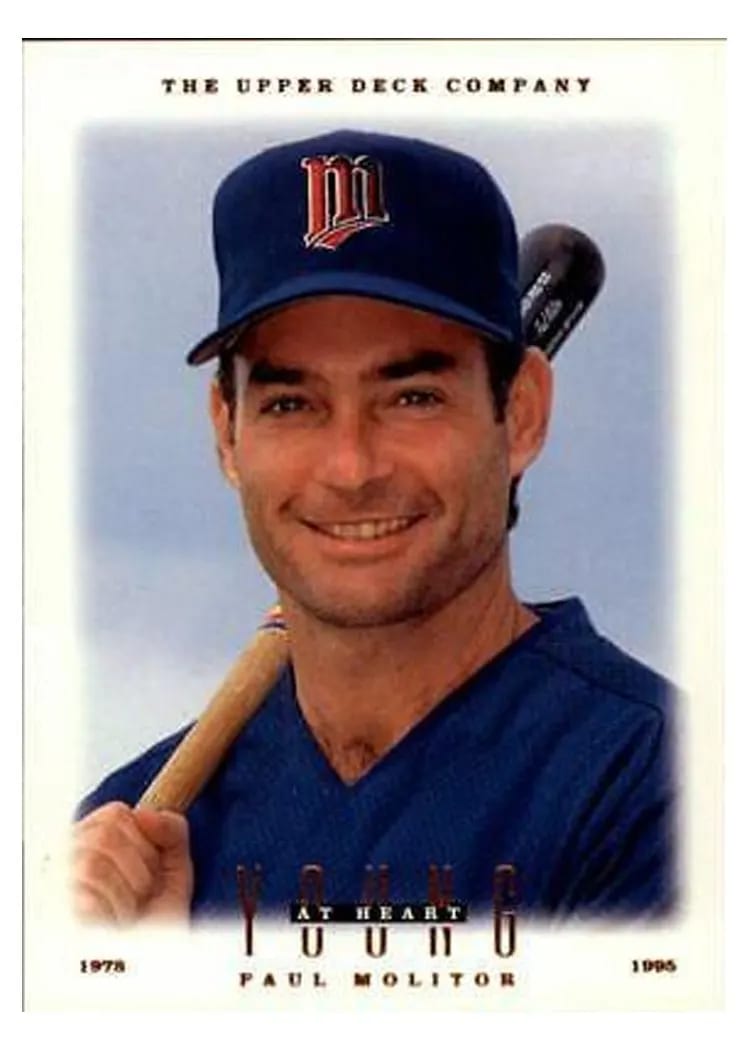 1996 Upper Deck Paul Molitor #109 card