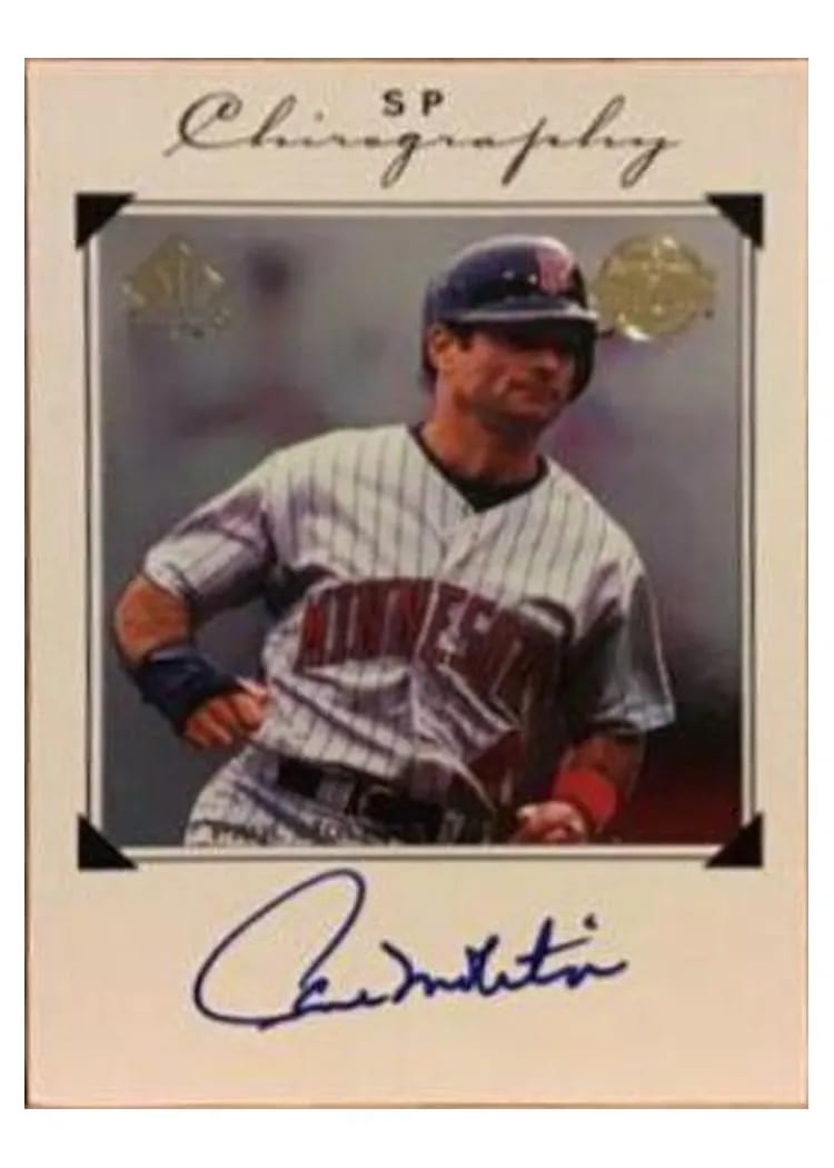 1998 SP Authentic Chirography Paul Molitor #PM card