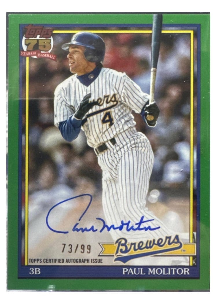 2026 Topps 1991 Topps Autographs Paul Molitor #91A-PM card