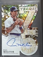 2026 Topps 75 Years of Topps Die-Cut Autographs Paul Molitor #75YA-PMO