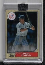 2022 Topps Clearly Authentic 1987 Topps Baseball Autographs Paul O'Neill #87TBA-PO card