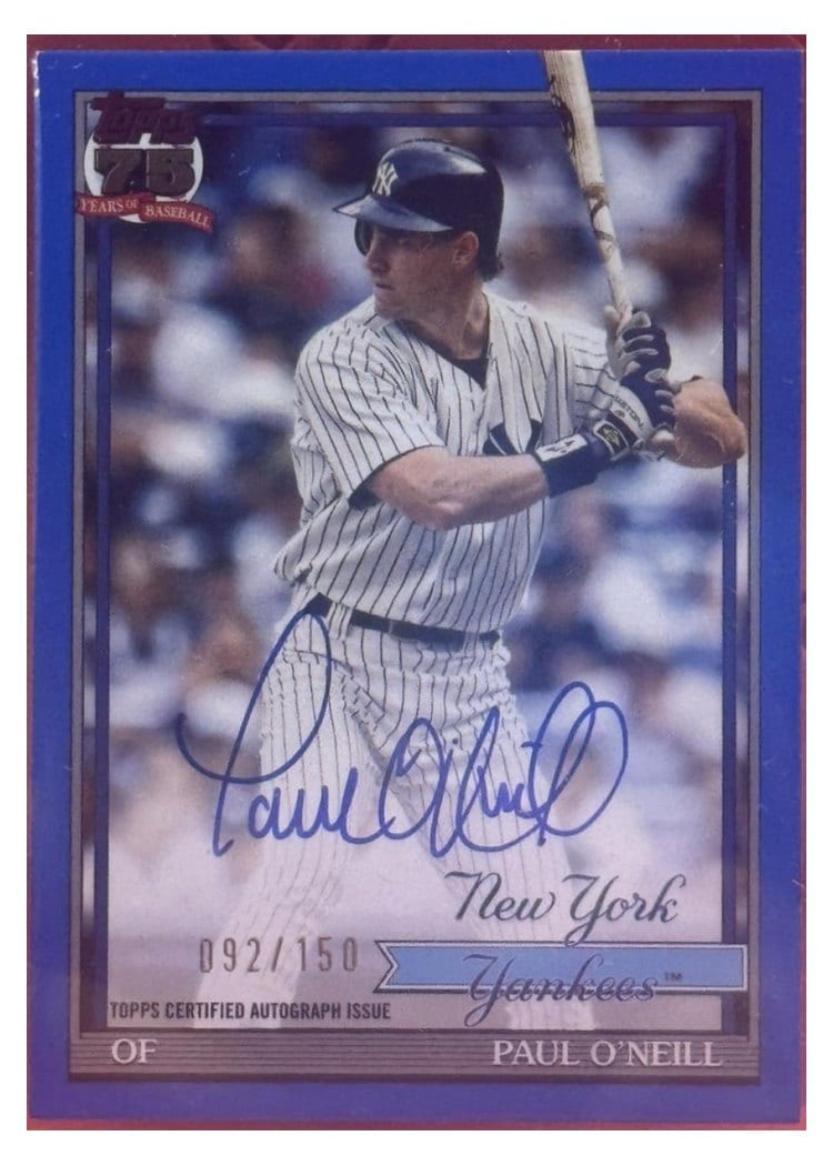 2026 Topps 1991 Topps Autographs Paul O'neill #91A-PO card